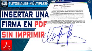 Como Firmar Un Documento PDF Sin Imprimir Ni Escanear [upl. by Aielam]