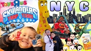 Sky Kids Take Over NEW YORK Skylanders Trap Team Family Fun Event w Tsum Tsum Shopping too [upl. by Goebel]