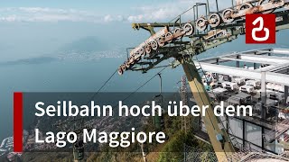 Korblift Laveno  Sasso del Ferro am Lago Maggiore  KultSeilbahn in Norditalien [upl. by Salas690]