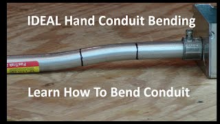 IDEAL How To Use a Hand Conduit Bender [upl. by Ehsiom]