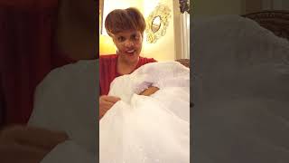 Hebeos Review Wedding dress added Sparkle Update [upl. by Ahsema]