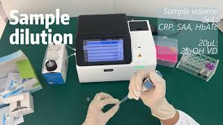 Poct Rapid Test Micro Dry Homogeneous Chemiluminescence Analyzer [upl. by Barn]