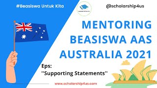 MENTORING BEASISWA AUSTRALIA AAS Eps Supporting Statement [upl. by Shum]