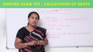 Nursing Exam Tips  Calculation of Drops  HAAD DHA MOH CBT PROMETRIC Exam Coaching in Kerala [upl. by Nylkoorb688]