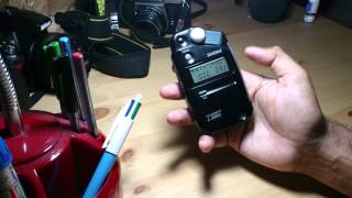 How to use the Sekonic L308S light meter [upl. by Esinehs627]