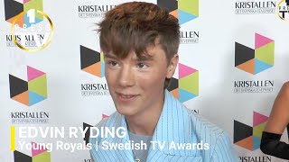 Edvin Ryding from quotYoung Royalsquot at the TV Awards [upl. by Winna]