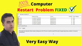 🔥🔥 Computer restart problem  Computer restarted  kernel 41 error windows 10 fix  I B KUMAR [upl. by Wakefield]