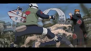 Kakashis Death  Pain Vs Kakashi  kakashi over uses Mangekyou Sharingan 60FPS  Naruto Shippuden [upl. by Anabella]