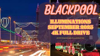 2023 Blackpool Illuminations A 4k Hyperlapse Tour [upl. by Innor733]