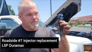 Roadside 7 injector replacement L5P Duramax [upl. by Buiron]