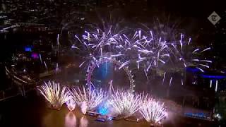 London welcomes 2019 with spectacular fireworks display [upl. by Inerney]