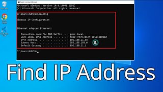 How to Find IP Address on LaptopPC on Windows 1011  ipconfig  Computer Network [upl. by Reprah553]