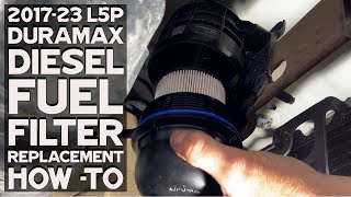 2018 Duramax Diesel Fuel Filter Replacement HowTo [upl. by Bannasch]