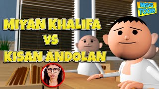 MIYAN KHALIFA vs KISAN ANDOLAN  MSG TOONS Comedy Funny Video Vines [upl. by Ad]