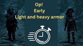 Skyrim anniversary edition  Guide to Early OP Armor [upl. by Atneuqal181]