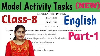 Class8 English Model Activity Task Part1 2021Model Activity Task ClassVIII English 2021 [upl. by Oretos]