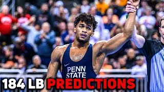 Predictions For 184 Lb NCAA Champion And All Americans [upl. by Nnuahs]