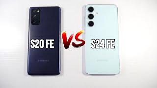 Samsung Galaxy S24 FE VS Samsung Galaxy S20 fe Speed Test Cameras Speakers amp PUBG [upl. by Nanoc]