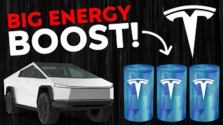 BIG Tesla 4680 Battery ENERGY BOOST  Cybertruck Batteries [upl. by Levin]