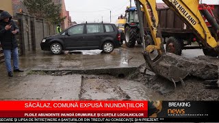 Săcălaz comună expusă inundațiilor [upl. by Bick399]