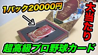 【2200個限定】史上最高の大当たり！1パック20000円の超高級プロ野球カード開封したら直筆サインにバットにやばすぎたwwww [upl. by Annais]