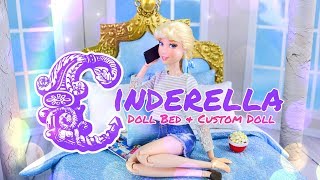 DIY  How to Make Disney Princess Bed PLUS Made to Move Cinderella [upl. by Nicolais162]