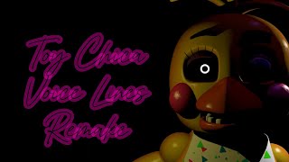 FNAFC4D Toy Chica Voice Lines remake [upl. by Lodi]