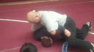 Arm Bar to a pin Wrestling technique [upl. by Arytal]