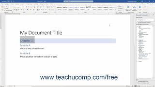 Word 2019 and 365 Tutorial Using the Reveal Formatting Pane Microsoft Training [upl. by Alyekahs]