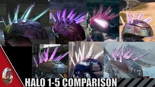 Halo 15 Needler Comparison All Halo Games Included [upl. by Winterbottom]