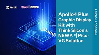 Ambiqs Apollo4 Plus Graphic Display Kit with Think Silicons NEMA®picoVG Solution [upl. by Enidualc]