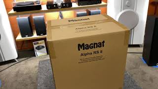 Unboxing Magnat Alpha RS 8 Active Subwoofer [upl. by Atoel483]