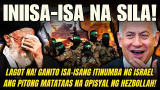 LAGOT NA GANITO ISAISANG ITINUMBA NG ISRAEL ANG PITONG MATATAAS NA OPISYAL NG HEZBOLLAH YARI NA [upl. by Pfeffer851]