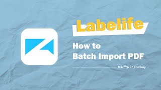 Labelife APP Tutorial丨How to Batch Import PDF File丨Shipping Label Printer Setup Instruction Manual [upl. by Gefell136]