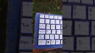 How to make a cardboard keyboard 😍😍 [upl. by Sirroned155]