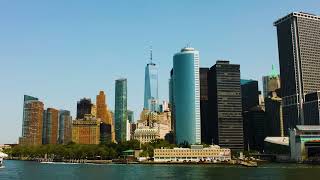 New York City  4K River Ride  Sail by the Statue of Liberty on the Staten Island Ferry [upl. by Eilsew465]