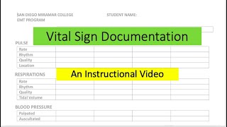 Vital Signs Documentation [upl. by Oregolac227]