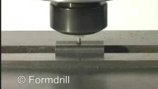 Formdrill M3 in 2mm steel with flat finish [upl. by Aiello]