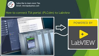 how to connect Tia portal PLCsim to labview [upl. by Stclair]