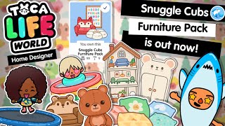 Toca Life World  SNUGGLE CUBS Furniture Pack Review 🧸 OUT NOW [upl. by Langsdon265]