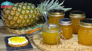 MERMELADA CASERA DE PIÑA O ANANÁ EN CONSERVA CON SOLO 3 INGREDIENTES RECETA FÁCIL Loli Domínguez [upl. by Attennaj]