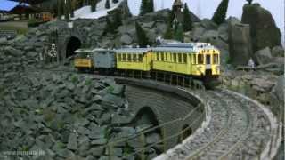 LGB Gartenbahn Rhätische Bahn und Berninabahn [upl. by Nanni]