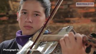 Berta Rojas and the Landfill Harmonic Orchestra play Tambito Josefino [upl. by Siramay801]