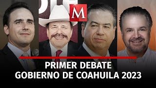 Primer debate a la gubernatura de Coahuila 2023 [upl. by Anom]