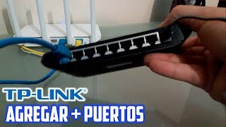 Como Agregar Mas Puertos Ethernet Al Instalar Un Switch TP Link TLSG1008D En Español [upl. by Cheria]