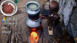 MAHUA WINE  How Tribe People Cooking Dry Mahua Flowers Wine Their Old Traditional Methods [upl. by Natka227]