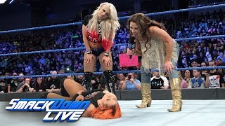 Mickie James and Alexa Bliss ambush Becky Lynch SmackDown LIVE Jan 24 2017 [upl. by Bohannon]