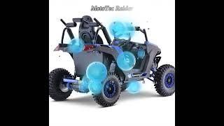 MotoTec Raider Kids UTV 48v 1200w Full Suspension Blue [upl. by Annaitsirk]