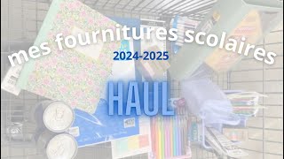 mes FOURNITURES SCOLAIRES pour la rentrée 20242025 haul 📚 [upl. by Eelreveb277]