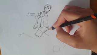 How to draw a footballer ⚽️ [upl. by Melac142]